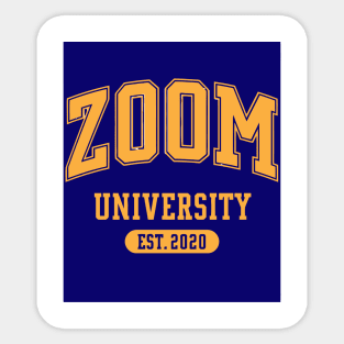 Zoom University Art Sticker